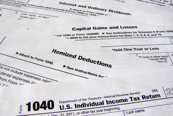 tax deduction paperwork